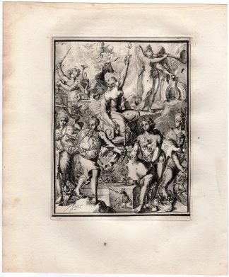 Antique Print-ICONOGRAPHY-REFORMATION-SEVEN AGES-HYROGLYPHIC-de Hooghe-1735