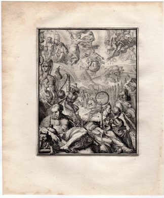 Antique Print-ICONOGRAPHY-HEAVEN-DIOGENES-HYROGLYPHIC-de Hooghe-1735