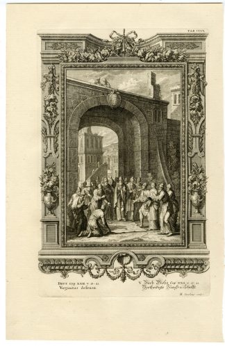 Antique Print-HEBREWS-LAWS OF GOD-PROOF-VIRGINITY-TAB.CCCL-Scheuchzer-c.1731