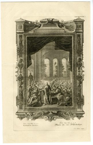 Antique Print-JESUS CHRIST-HEALING-MAN-DROPSY-TAB.DCCXVIII-Scheuchzer-c.1731