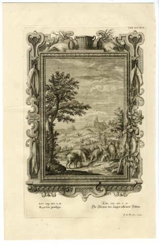 Antique Print-THE PARABLE OF THE LOST SON-LUKE-TAB.DCCXIX-Scheuchzer-c.1731