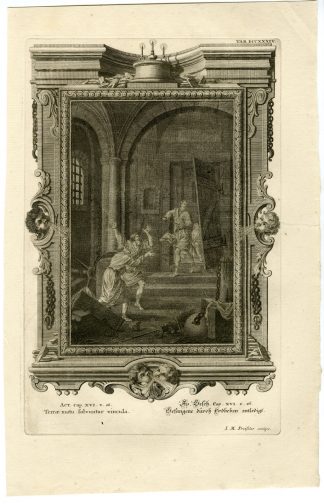 Antique Print-EARTHQUAKE-PRISONERS-FREE-ACTS-TAB.DCCXXXIV-Scheuchzer-c.1731