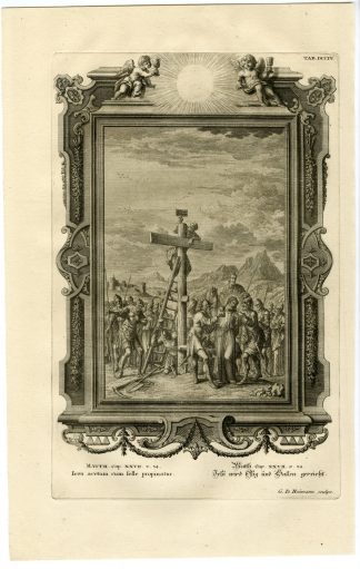 Antique Print-JESUS-WINE-GALL-CRUCIFIXION-TAB.DCCIV-Scheuchzer-c.1731