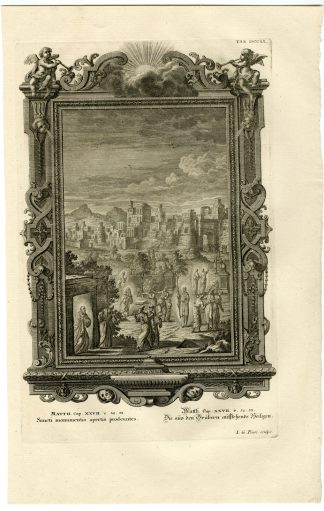 Antique Print-SAINTS-RAISED-OUT OF THE GRAVES-TAB.DCCIX-Scheuchzer-c.1731