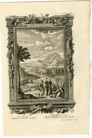 Antique Print-PALESTINE-THE PROMISED LAND-TAB.CCCXXX-Scheuchzer-c.1731