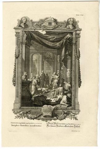 Antique Print-JOSEPH MAKES HIMSELF KNOWN-BROTHERS-TAB.CVI-Scheuchzer-c.1731
