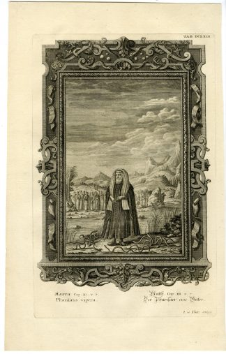 Antique Print-JOHN THE BAPTIST-PHARISEES-VIPERS-TAB.DCLXIII-Scheuchzer-c.1731