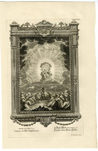 Antique Print-GOD-ISRAEL-PAVEMENT-LAPIS LAZULI-TAB.CLXXI-Scheuchzer-c.1731