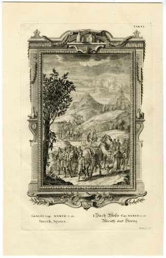 Antique Print-CARAVAN-CAMELS-GILEAD-EGYPT-SPICES-TAB.CI-Scheuchzer-c.1731