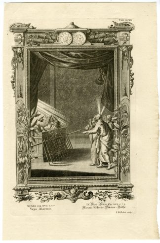 Antique Print-AARON'S BLOSSOMING STAFF-ARK COVENANT-TAB.CCCIX-Scheuchzer-c.1731