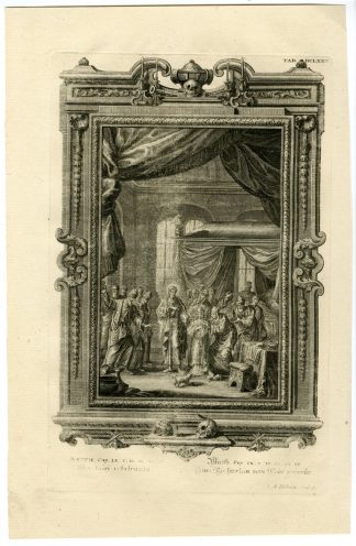 Antique Print-JESUS-GIRL-RAISED FROM THE DEAD-TAB.DCLXXV-Scheuchzer-c.1731