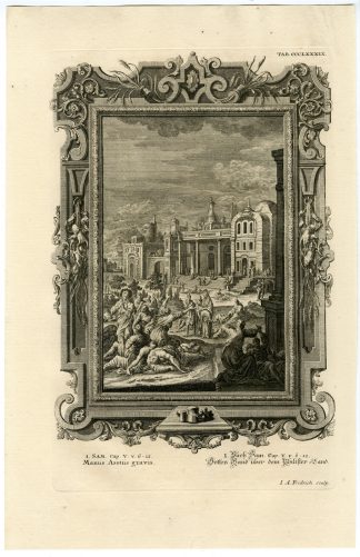 Antique Print-GOD-PUNISHMENT-ARK-PHILISTINES-TAB.CCCLXXXIX-Scheuchzer-c.1731