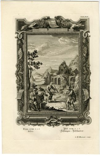 Antique Print-SNAKE CHARMERS-PSALMS-TAB.DLII-Scheuchzer-c.1731