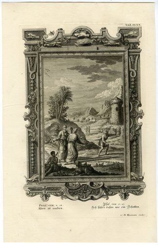Antique Print-FADE AWAY-EVENING SHADOW-PSALMS-TAB.DLXX-Scheuchzer-c.1731