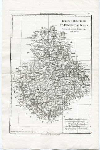 Antique Print-BOHEMIA-CZECH REPUBLIC-POLAND-AUSTRIA-DANUBE-Bonne-1787