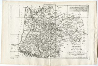 Antique Print-FRANCE-PROVINCE-GUYENNE-GASCONY-BEARN-BASSE NAVARRE-Bonne-1787