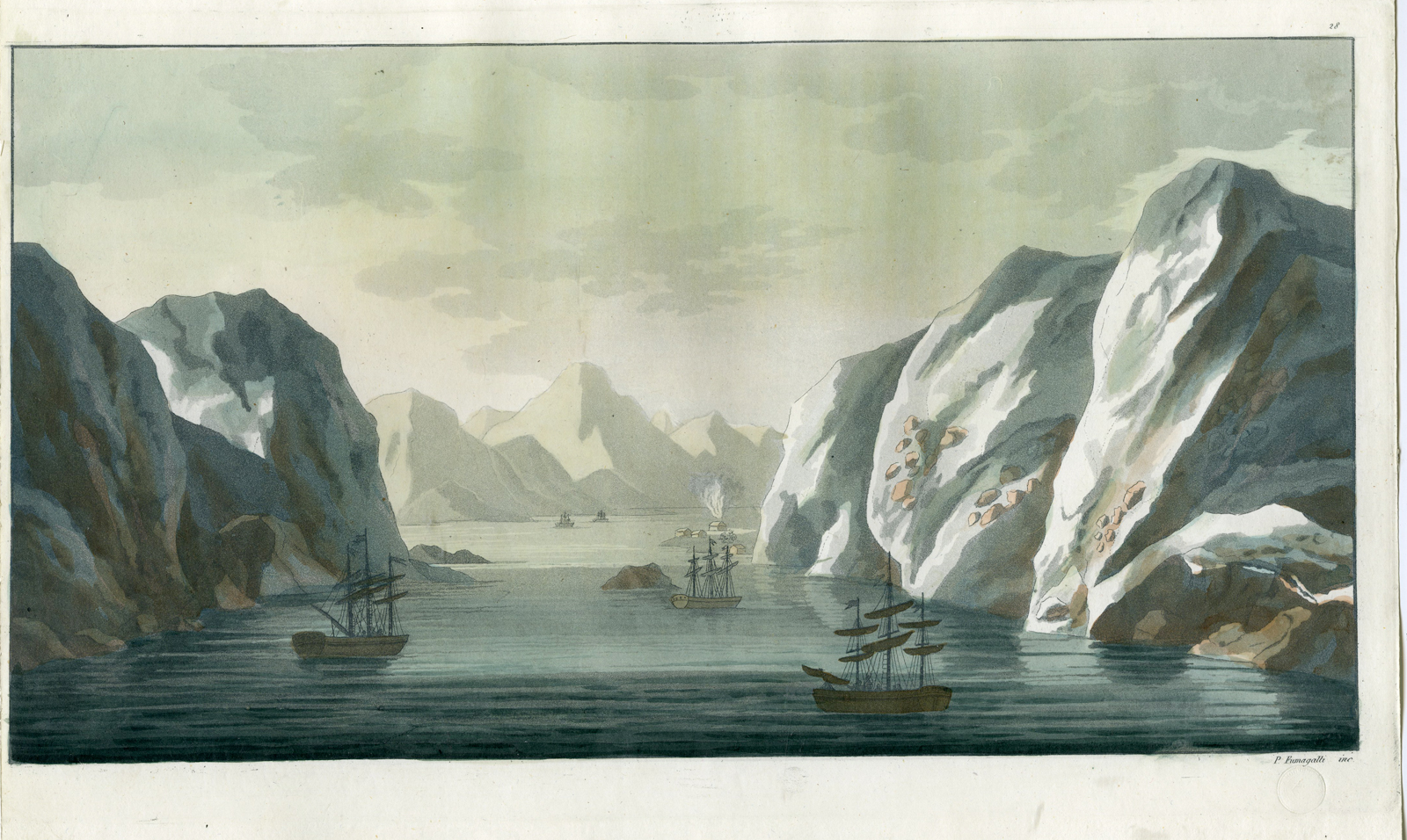 Pco 12125d 416x249 Antique Print-SPITZBERGEN-FJORDS-SHIPS-PL.XXVIII.-Ferrario-Fumagalli-c.1827