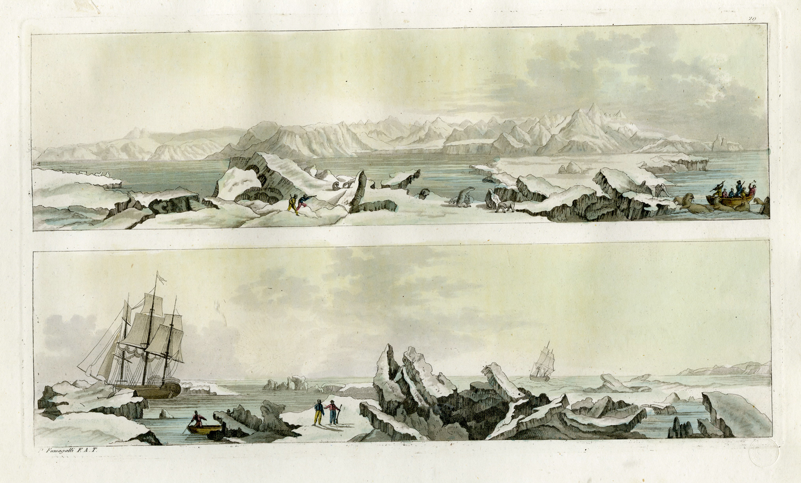 Pco 12126d 416x251 Antique Print-SPITSBERGEN-SCANDINAVIA-EXPLORE-PL.XXIX.-Ferrario-Fumagalli-c.1827