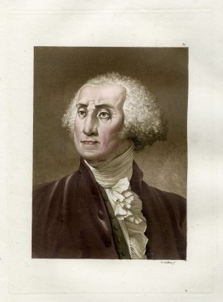 Antique Print-WASHINGTON-PORTRAIT-PL.XXXVII.-Ferrario-Gallina-c.1827