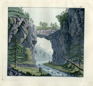 Antique Print-ROCK BRIDGE-VIRGINIA-PL.XLVIII.-Ferrario-Fumagalli-c.1827