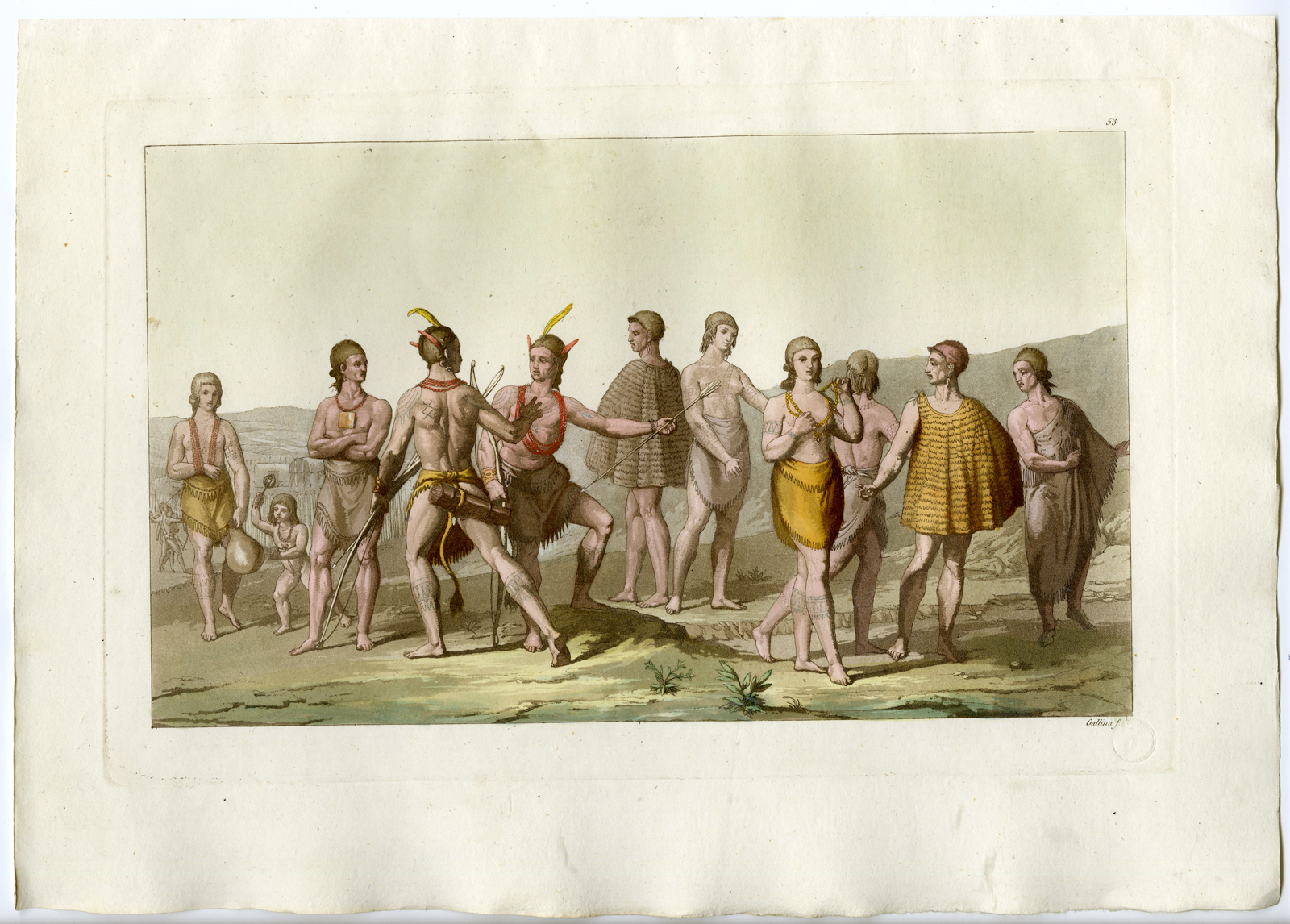 Pco 12151 416x298 Antique Print-INDIGENOUS-SOUTH CAROLINA-PL.LIII.-Ferrario-Gallina -c.1827 - Image 2
