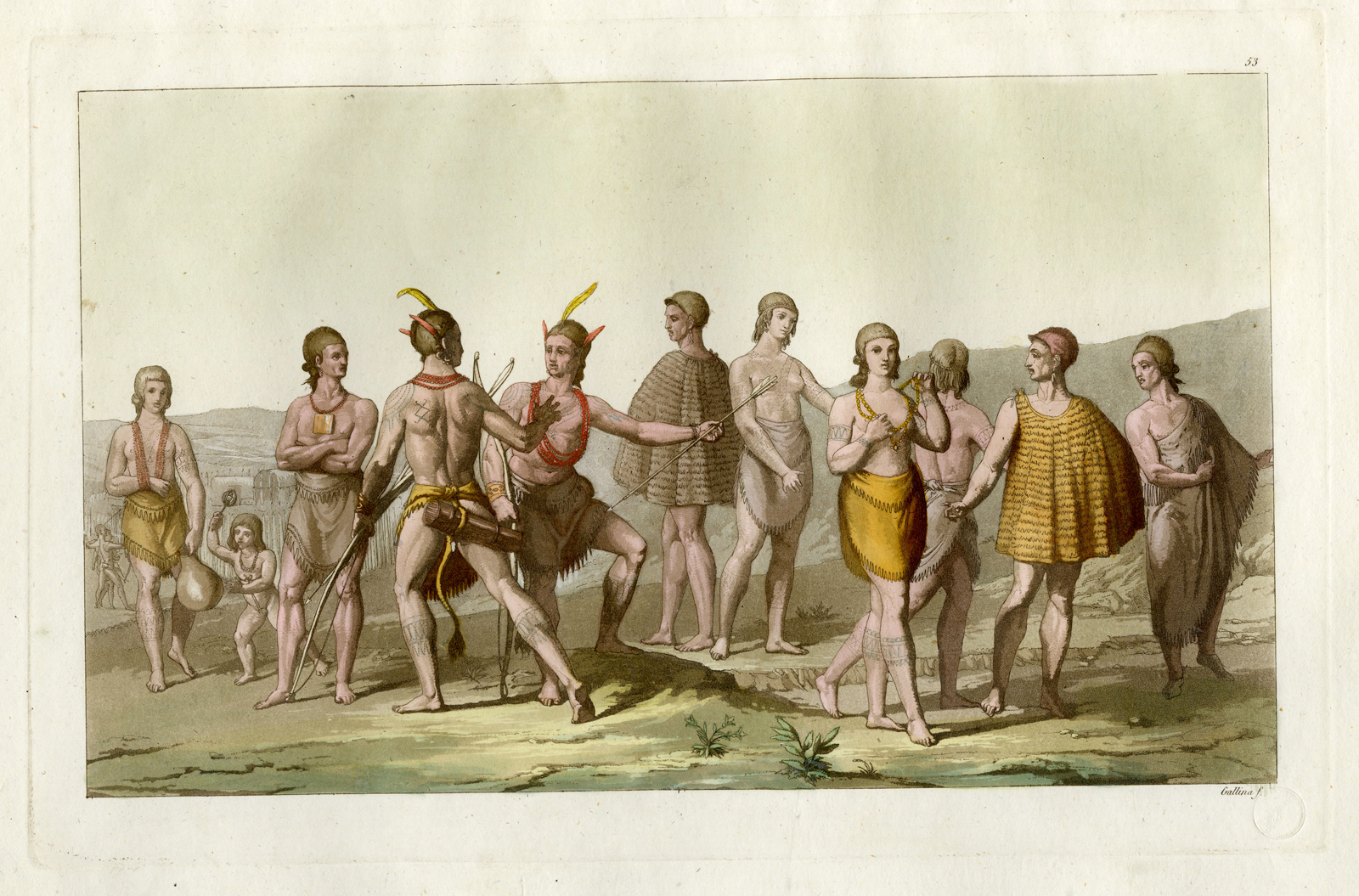 Pco 12151d 416x274 Antique Print-INDIGENOUS-SOUTH CAROLINA-PL.LIII.-Ferrario-Gallina -c.1827