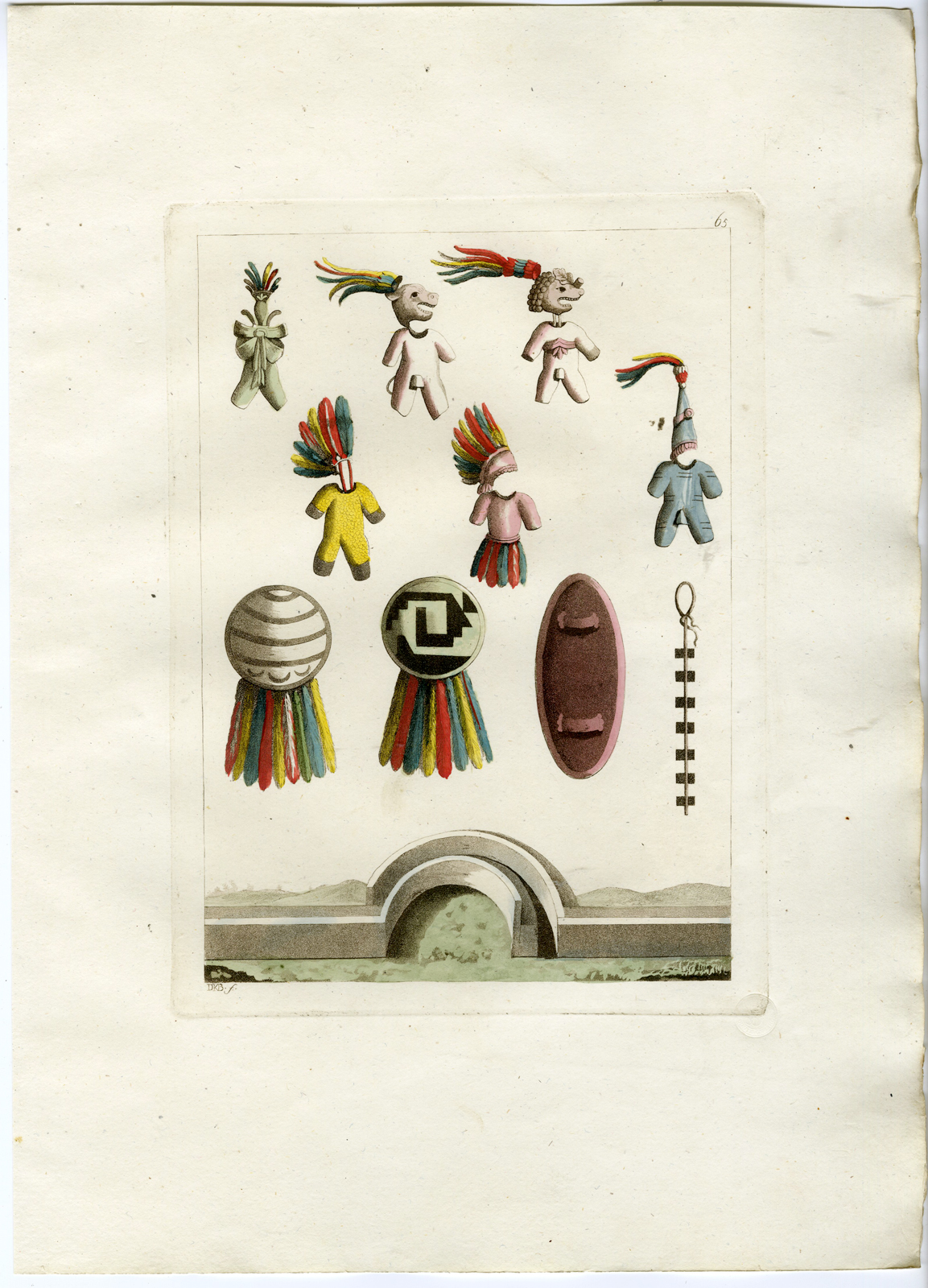 Pco 12163 416x577 Antique Print-MEXICO-WEAPON-TRADITIONAL-PL.LXV.-Ferrario-Bonatti-c.1827 - Image 2