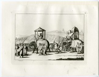 Antique Print-TAMERLANE-MONGOLIA-INDIA-PL.XII.-Ferrario-Bigatti-c.1827
