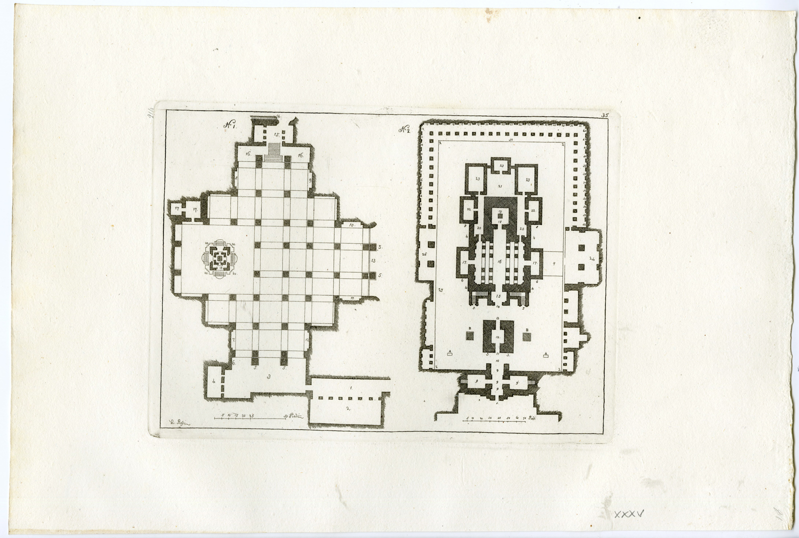 , Antique Print-CAVES OF ELLORA-INDIA-ASIA-PL.XXXV.-Ferrario-Rossi-c.1827, Pictura Antique Prints