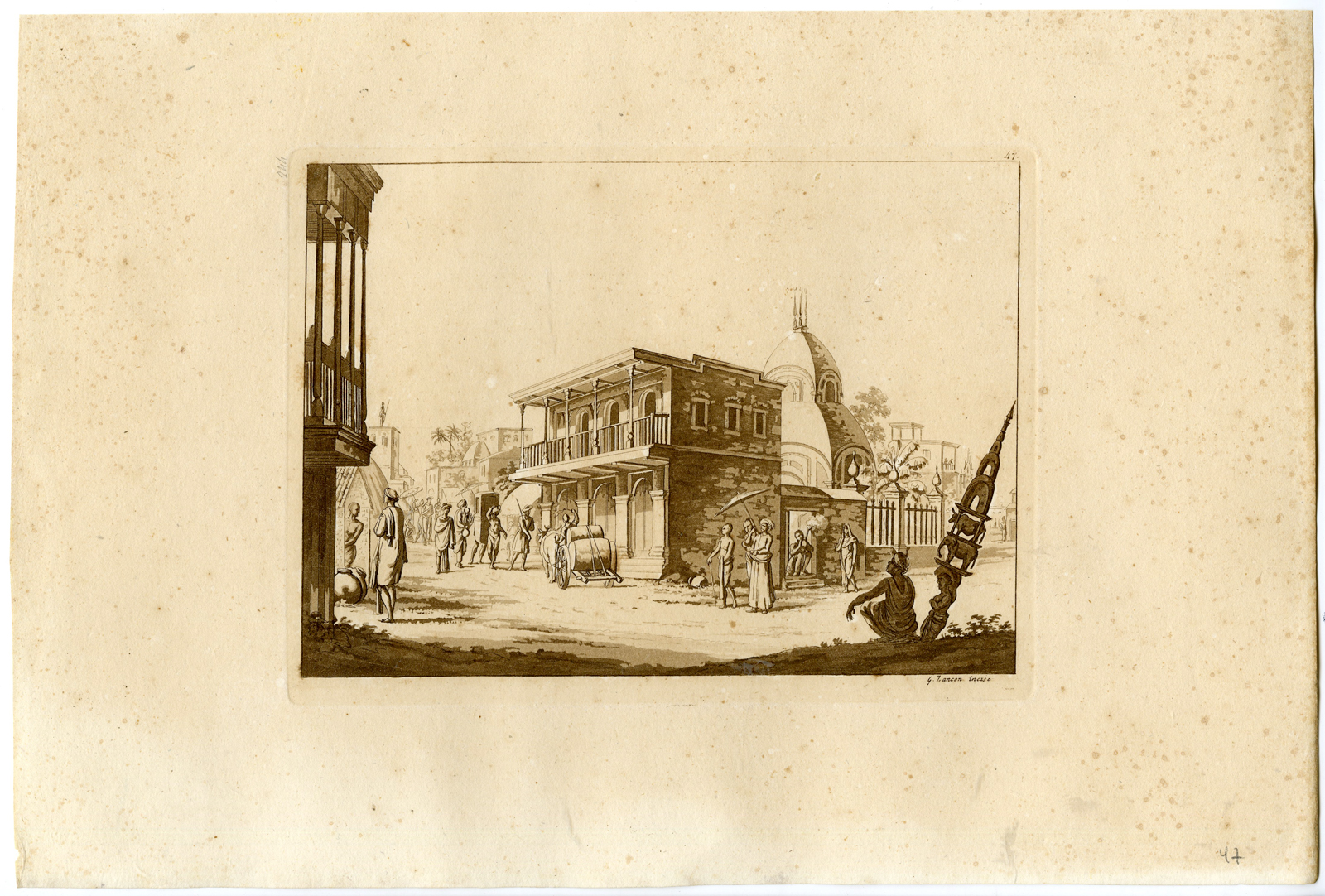 Pco 12234 416x281 Antique Print-KOLKATA-CALCUTTA-DAILY LIFE-INDIA-PL.XLVII.-Ferrario-Zancon-c.1827 - Image 2
