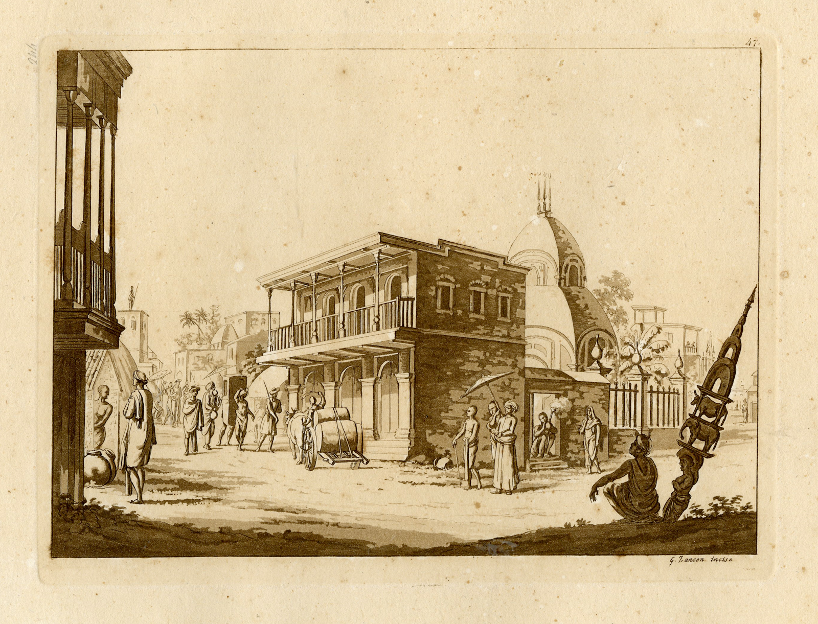 Pco 12234d 416x317 Antique Print-KOLKATA-CALCUTTA-DAILY LIFE-INDIA-PL.XLVII.-Ferrario-Zancon-c.1827
