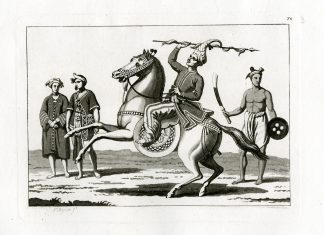 Antique Print-MILITARY-BURMA-MYANMAR-PL.LXX.-Ferrario-Bigatti-c.1827