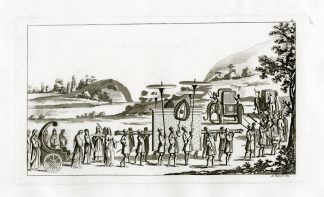 Antique Print-PROCESSION QUEEN-BURMA-MYANMAR-PL.LXXIX.-Ferrario-Biasioli-c.1827