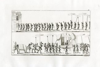 Antique Print-PROCESSION KING-BURMA-MYANMAR-PL.LXXX.-Ferrario-Biasioli-c.1827