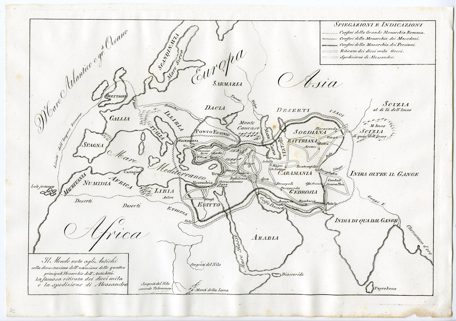 Pco 15009 416x293 Antique Print-ANCIENT WORLD MAP-ALEXANDER THE GREAT-PL.III-Ferrario-c.1827