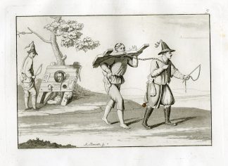Antique Print-CHINA-PUNISHEMENT-PENALTY-PL.IX.-Ferrario-Rancati-c.1827