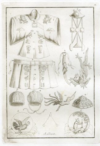 Antique Print-CHINA-ROYAL COSTUME-PL.X.-Ferrario-Rancati-c.1827