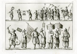Antique Print-CHARACTERS-TRADITIONAL-CHINA-PL.XIX.-Ferrario-Zancon-c.1827