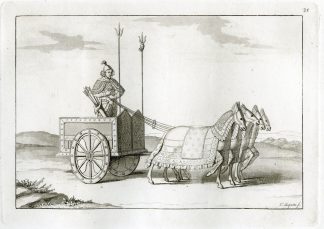 Antique Print-WAR EQUIPMENT-CHINA-PL.XXI.-Ferrario-Bigatti-c.1827