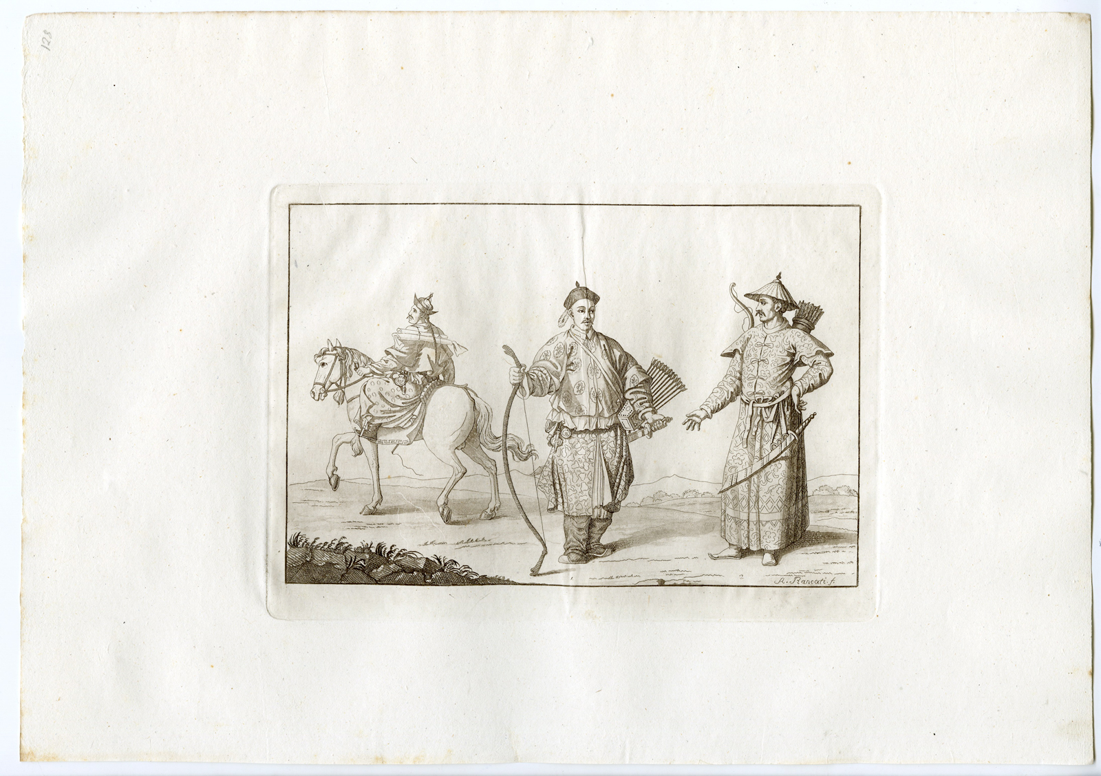 , Antique Print-MANDARINS-WAR-CHINA-PL.XXII.-Ferrario-Rancati -c.1827, Pictura Antique Prints