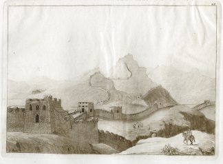 Antique Print-GREAT WALL-LANDSCAPE-CHINA-PL.XXVIII.-Ferrario-Rossi-c.1827
