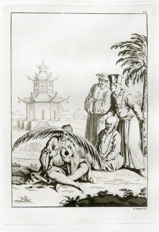 Antique Print-BUDDHA-PRIEST-CHINA-PL.XXXIII.-Ferrario-Zancon-c.1827