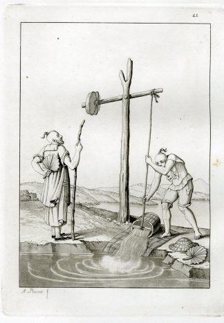 Antique Print-AGRICULTURE MACHINE-CHINA-PL.XLIV.-Ferrario-Rancati -c.1827
