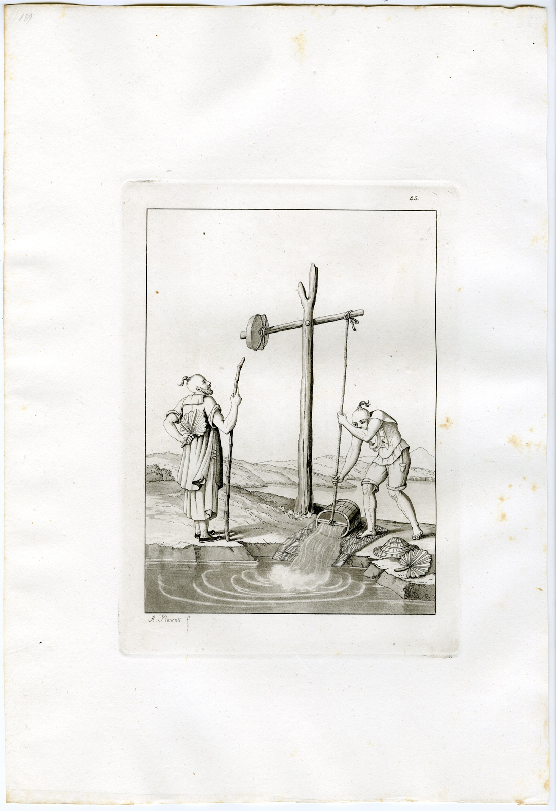 Pco 15088 416x607 Antique Print-AGRICULTURE MACHINE-CHINA-PL.XLIV.-Ferrario-Rancati -c.1827 - Image 2