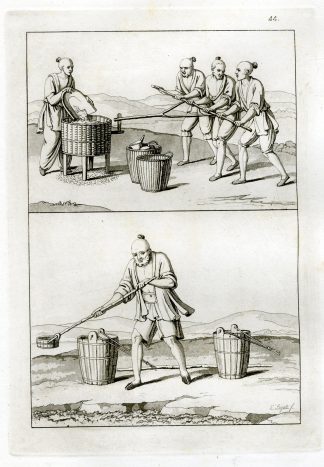 Antique Print-AGRICULTURE MACHINE-CHINA-PL.XLV.-Ferrario-Bigatti-c.1827
