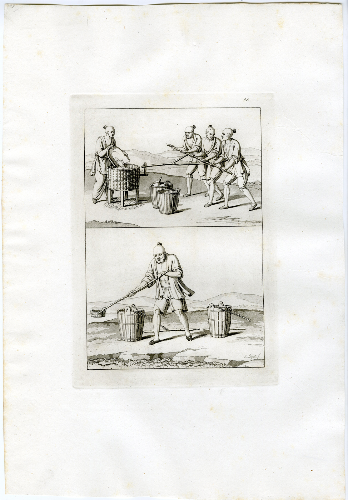 Pco 15090 416x597 Antique Print-AGRICULTURE MACHINE-CHINA-PL.XLV.-Ferrario-Bigatti-c.1827 - Image 2