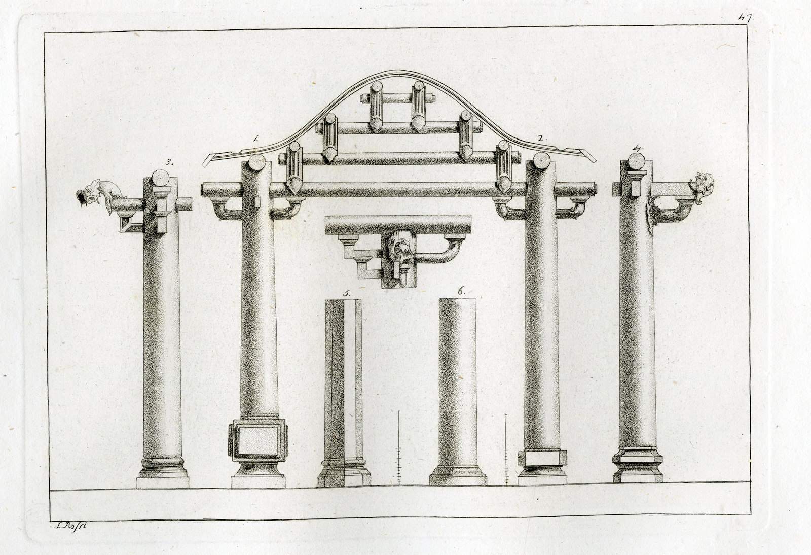 Pco 15095 416x284 Antique Print-ANCIENT BUILDING-CHINA-TEMPLE-PL.XLVII.-Ferrario-Rossi-c.1827