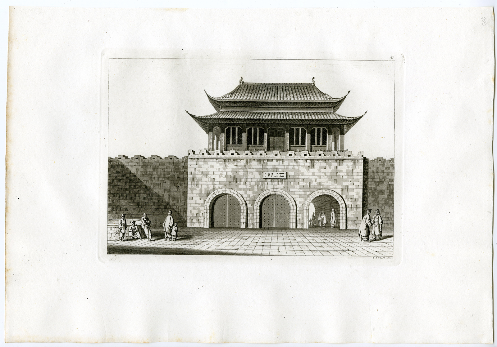 , Antique Print-IMPERIAL PALACE-PEKING-CHINA-PL.LI.-Ferrario-Zancon-c.1827, Pictura Antique Prints