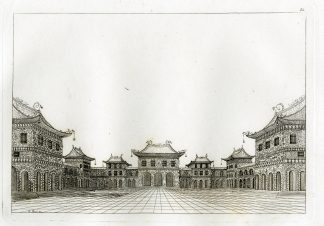 Antique Print-IMPERIAL PALACE-PEKING-CHINA-PL.LII.-Ferrario-Rossi-c.1827