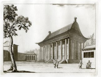 Antique Print-TEMPLE-ARCHITECTURE-CHINA-PL.LIII.-Ferrario-Rossi-c.1827